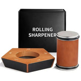 SharpRoll Diamant-Rollmesserschärfer – Handmatige Messcherper met Hout- & Diamantstenen