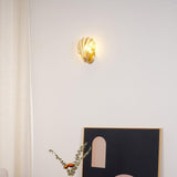 Schelp Wandlamp – Elegante Koper & Glas Wandlamp geïnspireerd op de Kust