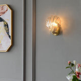 Schelp Wandlamp – Elegante Koper & Glas Wandlamp geïnspireerd op de Kust