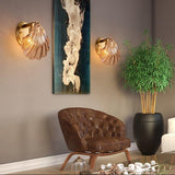 Schelp Wandlamp – Elegante Koper & Glas Wandlamp geïnspireerd op de Kust