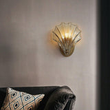 Schelp Wandlamp – Elegante Koper & Glas Wandlamp geïnspireerd op de Kust