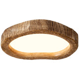 LogLustre | Betoverende Rustieke Log LED Plafondlamp