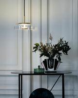 Solara Hanglamp – Elegante Messing & Glas LED Hanglamp