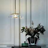 Solara Hanglamp – Elegante Messing & Glas LED Hanglamp