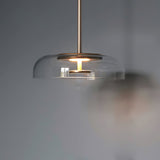 Solara Hanglamp – Elegante Messing & Glas LED Hanglamp