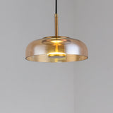 Solara Hanglamp – Elegante Messing & Glas LED Hanglamp