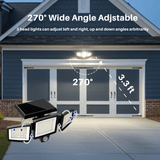 SUNDEFENSE – Zonne-energie Veiligheidslicht met Bewegingssensor & Afstandsbediening
