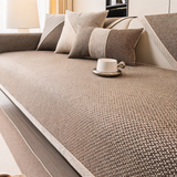 Effen Plain Sofabedekking - Duurzaam Katoen & Linnen Polyester Antislip Bankhoes