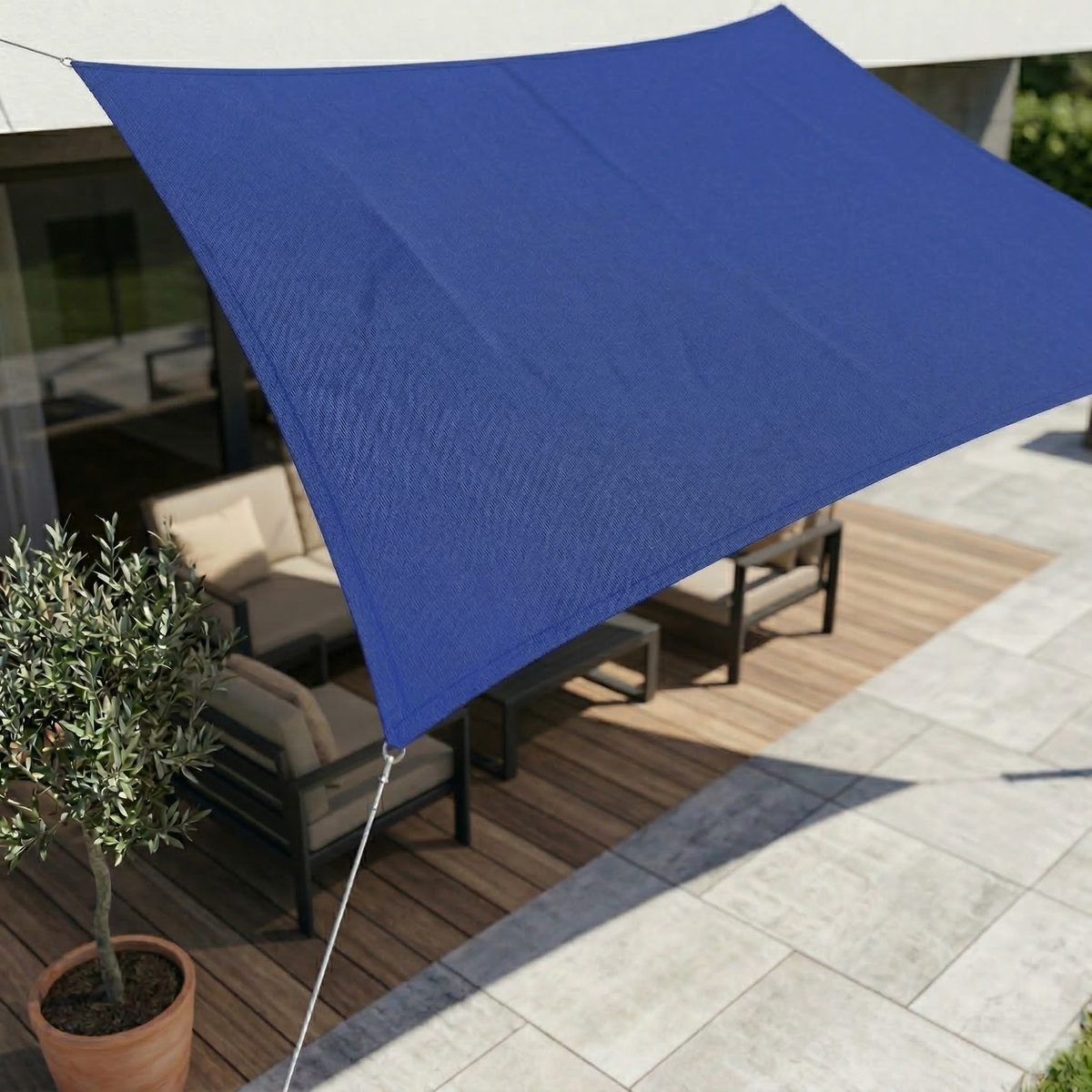 Rechthoekig Zonnescherm Waterdicht | Waterafstotende Buitentextiel | UV-Bescherming | SkyCover