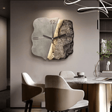 StoneAura – Moderne Designer Zandsteen Wandklok