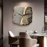 StoneAura – Moderne Designer Zandsteen Wandklok