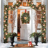 GLIMMERGABLE – Houten LED-huislamp met warmwit licht voor feestelijke accenten