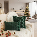 SPRUCELY – Gezellige Pluche Kerstboom Kussenhoes van ultra-zacht materiaal
