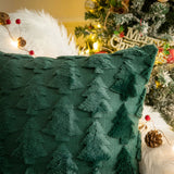 SPRUCELY – Gezellige Pluche Kerstboom Kussenhoes van ultra-zacht materiaal
