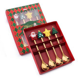FESTIFORK – Creatieve kerstlepel- en fruitvorkset voor koffie en desserts