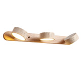 Travertine Duo Wandlamp – Elegante Natuurlijke Steen & Houten LED Wandlamp