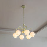 Tulip Matcha Kroonluchter – Elegante Bloem geïnspireerde Verlichting met Zachte Sfeer