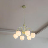 Tulip Matcha Kroonluchter – Elegante Bloem geïnspireerde Verlichting met Zachte Sfeer