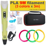 3D-printpen DIY-tekenpen met 200M PLA-filament, cadeau voor kinderen