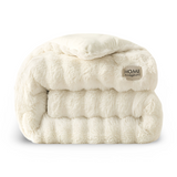 Ultra Gezellige Melk Fleece Dekbed - Lichte Pluche Dekbed voor Comfort het Hele Jaar Door