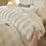 Ultra Gezellige Melk Fleece Dekbed - Lichte Pluche Dekbed voor Comfort het Hele Jaar Door