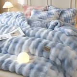 Ultra Gezellige Melk Fleece Dekbed - Lichte Pluche Dekbed voor Comfort het Hele Jaar Door