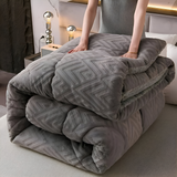 Ultra Fluff Dekbed - Machinewasbaar Dubbelzijdig Pluche Dekbed voor alle Seizoenen - Stijlvol Fleece Dekbed