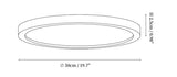 Ultrathin Ronde LED Plafondlamp – Walnoot-effect Acryl voor Zachte, Even Illumination