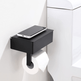 STAHLDELUXE TOILETHOUDER – Toiletpapierhouder van roestvrij staal met waterdichte opbergruimte voor telefoon en hygiëneproducten