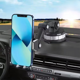 Autotelefoonhouder met Sterke Zuignap, 360° Rotatie, Eén-Hand Bediening – Universele Smartphone Mount voor Auto