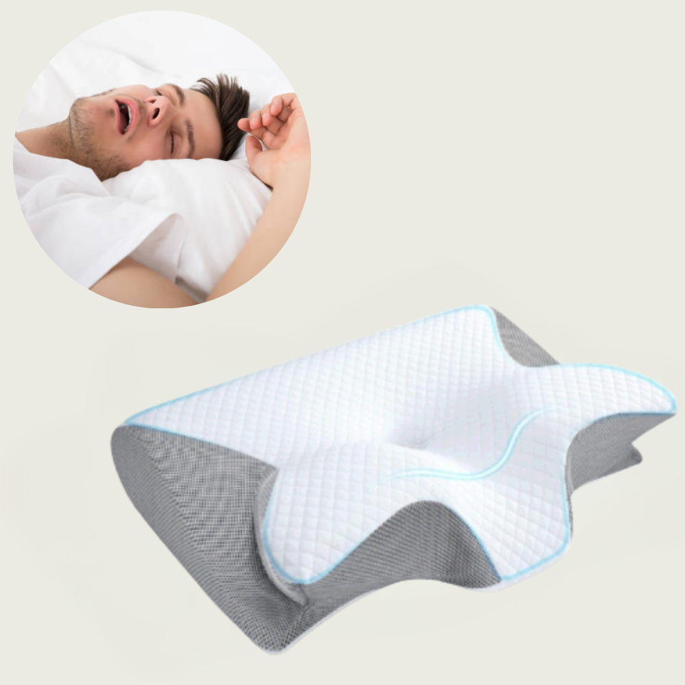 Anti-Snurk Kussen | Ergonomische Nek- en Hoofdkussen | Wit