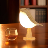 Stijlvolle LED-Vogellampe met Touch-bediening en Aromatherapie - FeatherGlow