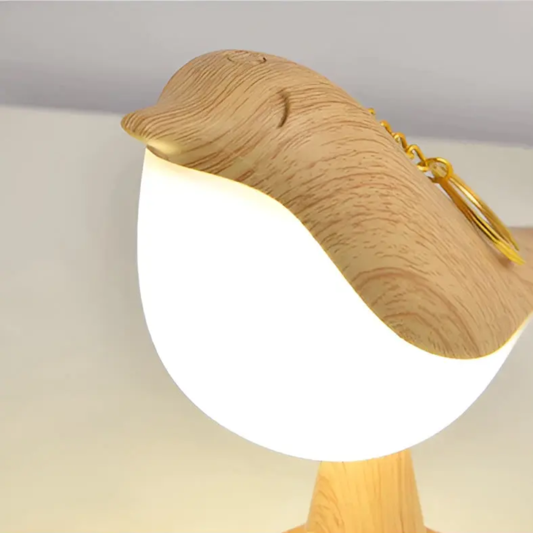 Stijlvolle LED-Vogellampe met Touch-bediening en Aromatherapie - FeatherGlow