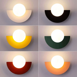 Metallische Halve Maan Wandlamp - LunaMetal