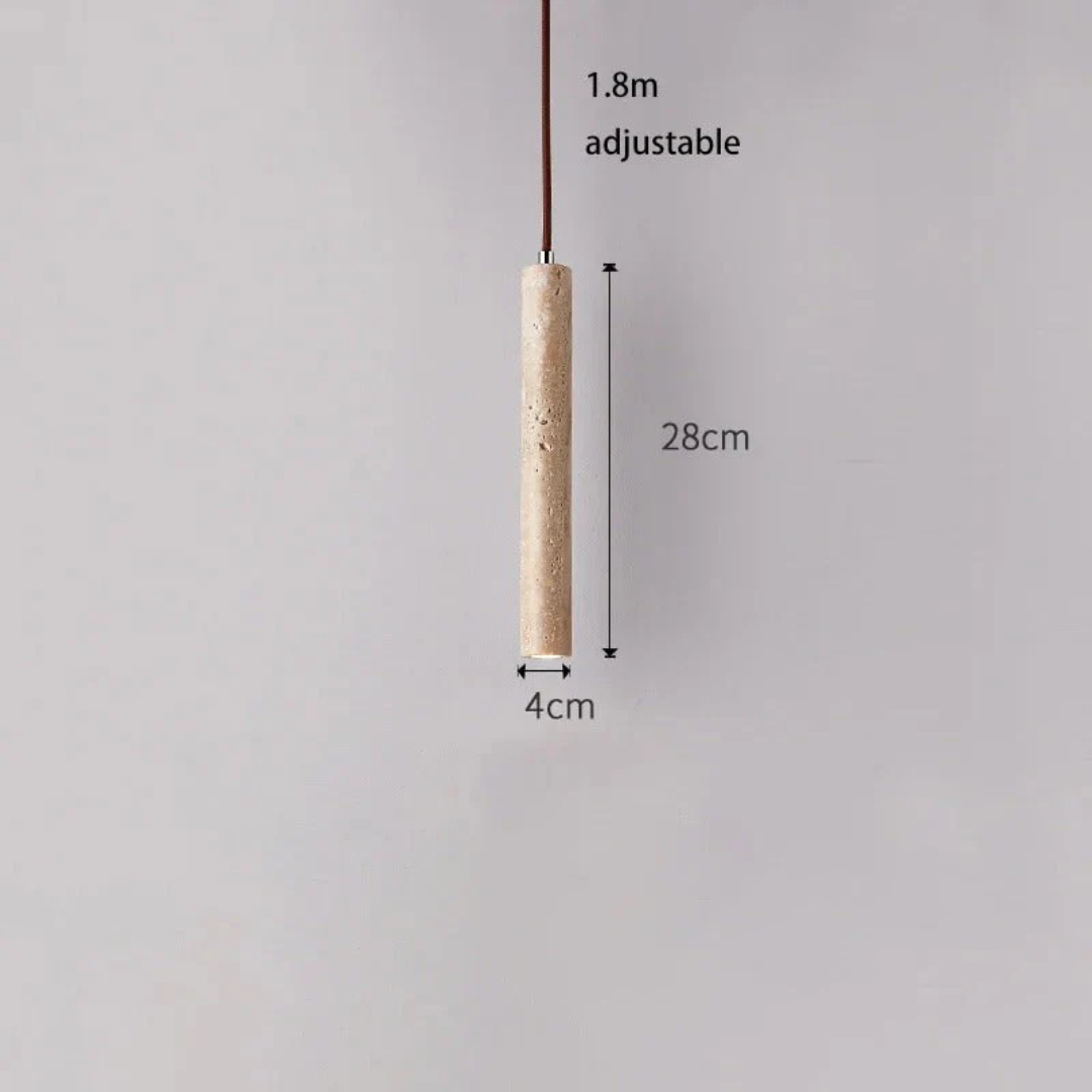 Minimalistische Travertin Wabi-Sabi Stijl LED Kroonluchter - LumoLine
