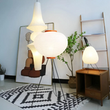 Wabi-Sabi Staande LED-Lamp van Riz papier - ZenAura