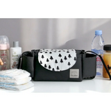 Kinderwagen Tas Organizer – Universele Baby Accessoires Trolley Tas met Bekerhouder voor Gemak tijdens Reizen met Pasgeborenen