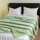 VelvetNest | Luxe Zachte Dikke Wafel Jacquard Dekentje