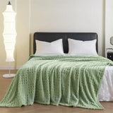 VelvetNest | Luxe Zachte Dikke Wafel Jacquard Dekentje