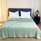 VelvetNest | Luxe Zachte Dikke Wafel Jacquard Dekentje