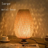 Vintage Bamboe Tafellamp - TimberGlow
