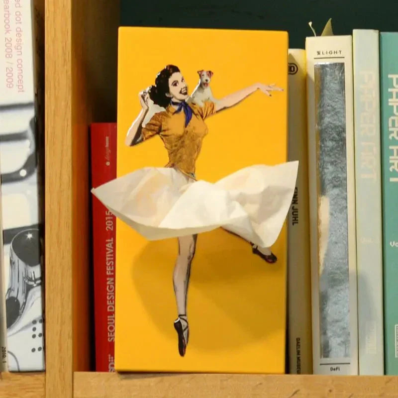 Pinova Tissuehouder | Woondecoratie | Speelse tissuebox in retro Pin-Up stijl