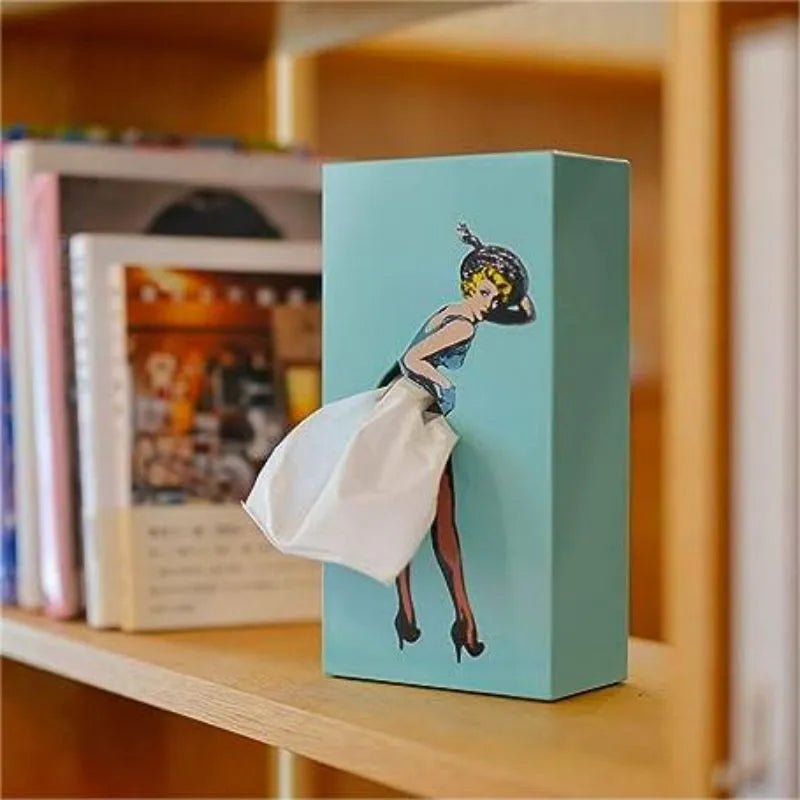 Pinova Tissuehouder | Woondecoratie | Speelse tissuebox in retro Pin-Up stijl