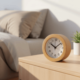 ZENWOOD – Stil houten wekker met rustgevend licht
