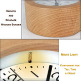 ZENWOOD – Stil houten wekker met rustgevend licht