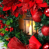 ORNAGLEAM – Krans met Lantaarn en Ornamenten voor Stralende Kerstmagie