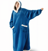 WarmWrap Hoodie Deken - Pluche Flanel Pullover in Overmaat met Zak