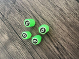 Set van 4 verlichte ventieldoppen met logo – LuxaGlow