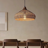 Handgeweven Rieten Hanglamp – Rustieke Plafondlamp met Verstelbare Hoogte