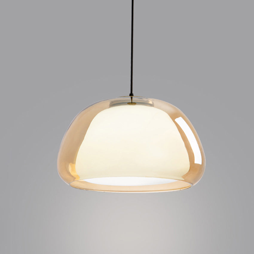 Moderne Jelly Hanglamp – Elegante Witte Glazen Kap met Verstelbare Daling